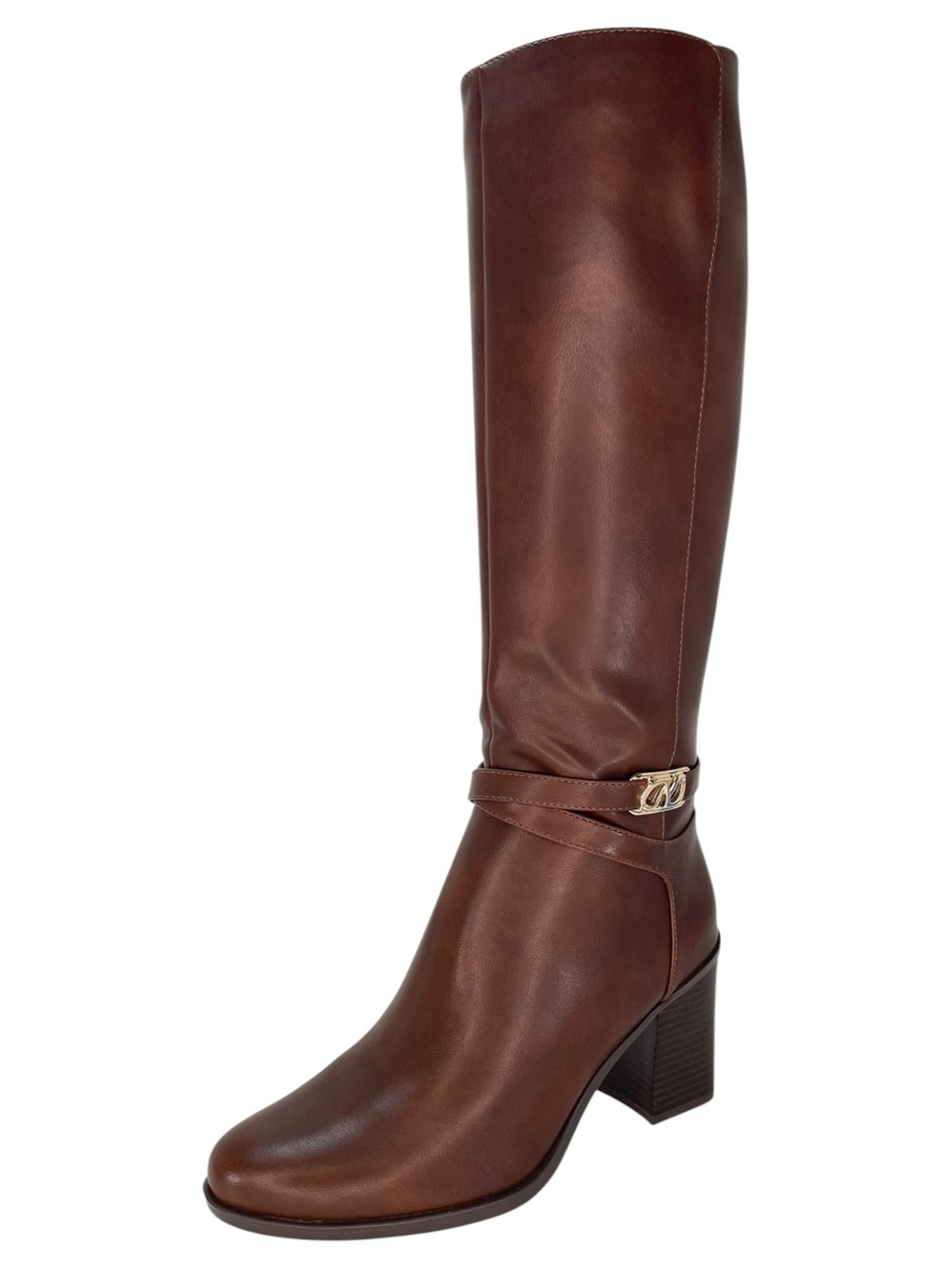 Naturalizer Jane Brown Faux Leather Knee High Womens Boots Size 9.5M - Picture 2 of 12